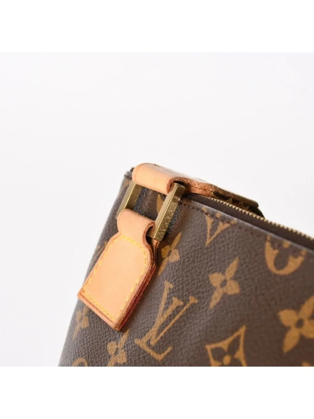 Louis Vuitton Pochette Bosphore Shoulder Bag Monogram Canvas Brown Gold